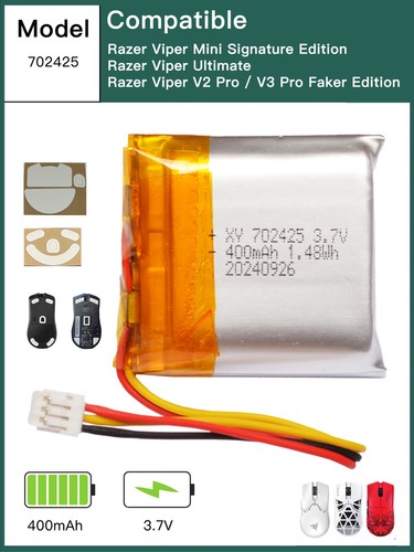 Batteria per mouse - razer, viper